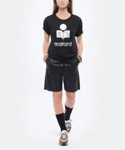 ISABEL MARANT ÉTOILE Tee-shirt Koldi Lin Noir Argenté -Boutique MAJESTIC FILATURES unnamed file 3877