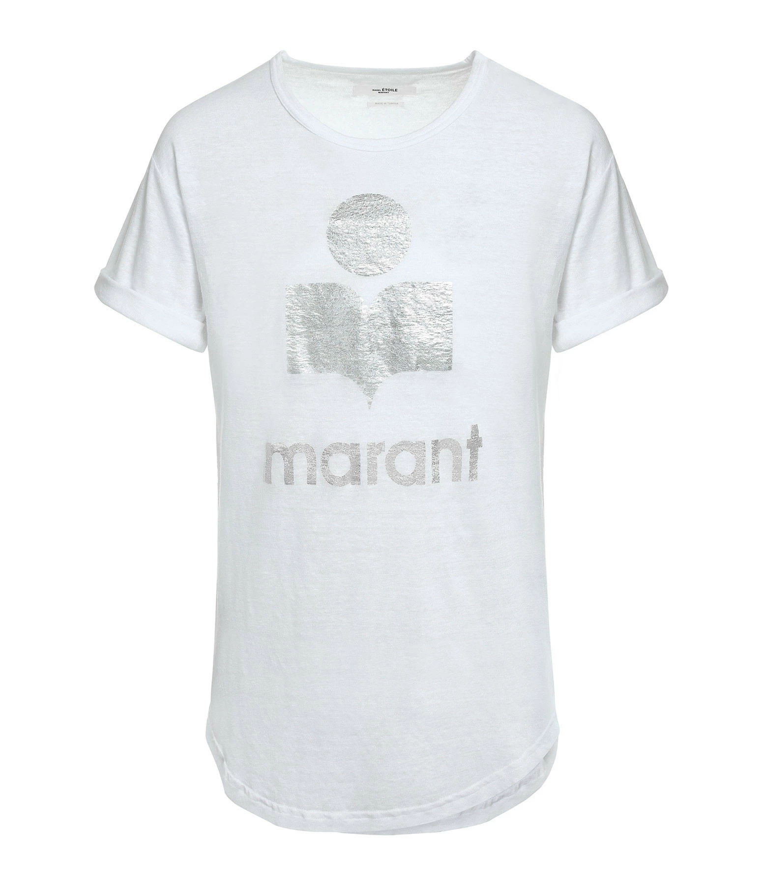 ISABEL MARANT ÉTOILE Tee-shirt Koldi Lin Blanc Argenté 3 ISABEL MARANT ÉTOILE Tee-shirt Koldi Lin Blanc Argenté