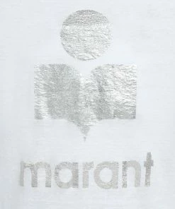 Alternative view of ISABEL MARANT ÉTOILE Tee-shirt Koldi Lin Blanc Argenté