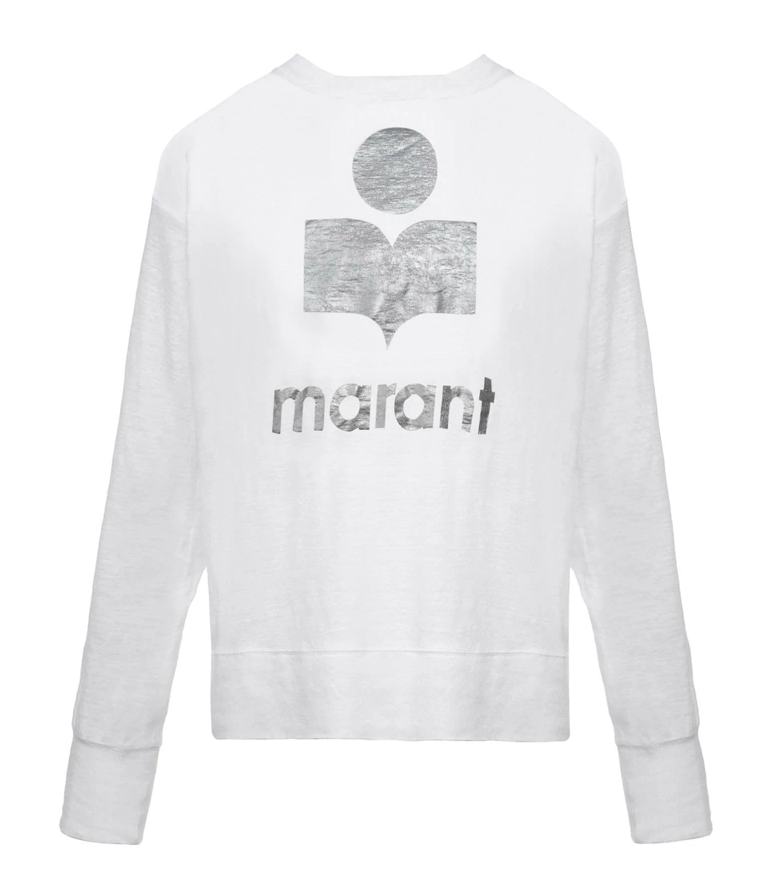 ISABEL MARANT ÉTOILE Tee-shirt Klowia Lin Blanc Argenté 3 ISABEL MARANT ÉTOILE Tee-shirt Klowia Lin Blanc Argenté