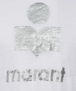Alternative view of ISABEL MARANT ÉTOILE Tee-shirt Klowia Lin Blanc Argenté