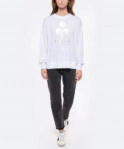 ISABEL MARANT ÉTOILE Tee-shirt Klowia Lin Blanc Argenté 11 ISABEL MARANT ÉTOILE Tee-shirt Klowia Lin Blanc Argenté -Boutique MAJESTIC FILATURES unnamed file 3887