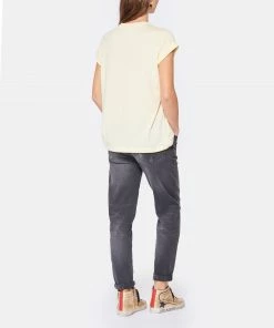 GANNI Tee-shirt Smiley Coton Jaune 9 GANNI Tee-shirt Smiley Coton Jaune -Boutique MAJESTIC FILATURES unnamed file 3893