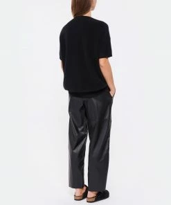 CT PLAGE Pull Manches Courtes Cachemire Raccoon Noir -Boutique MAJESTIC FILATURES unnamed file 390