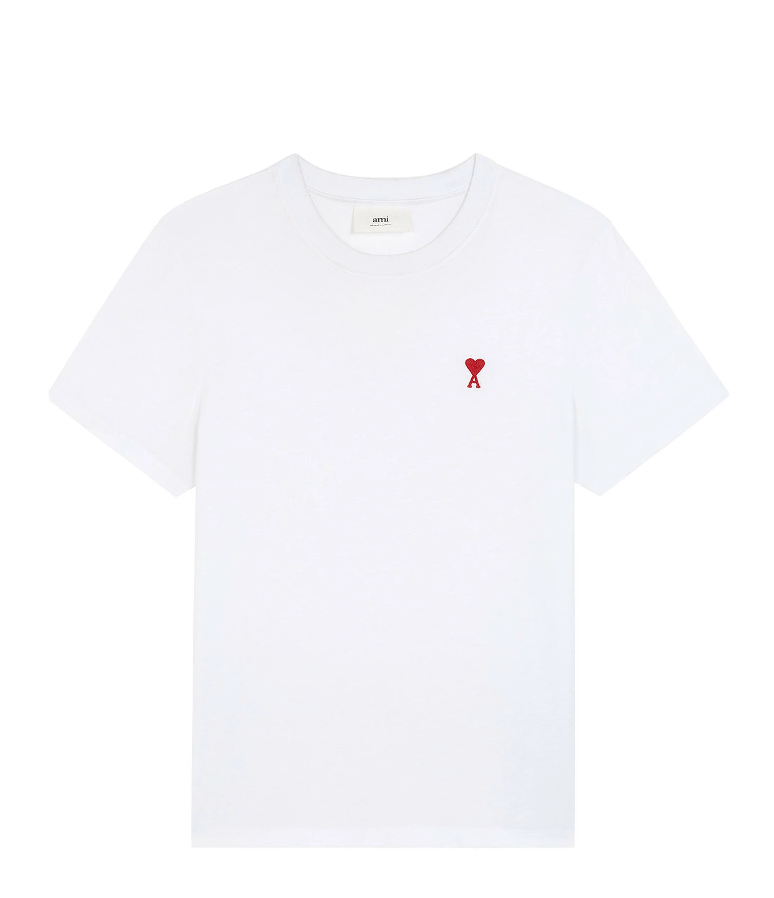 AMI PARIS Tee-shirt Unisexe Ami De Cœur Coton Biologique Blanc 3 AMI PARIS Tee-shirt Unisexe Ami De Cœur Coton Biologique Blanc