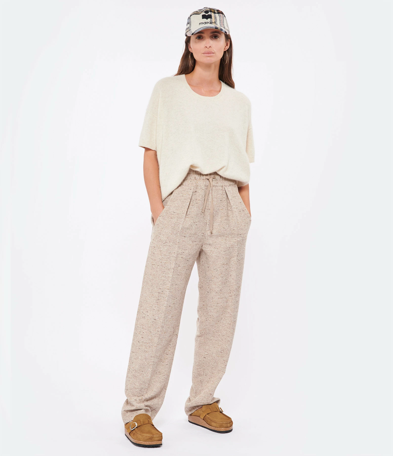CT PLAGE Pull Manches Courtes Cachemire Raccoon Ivoire 6 CT PLAGE Pull Manches Courtes Cachemire Raccoon Ivoire – Image 4