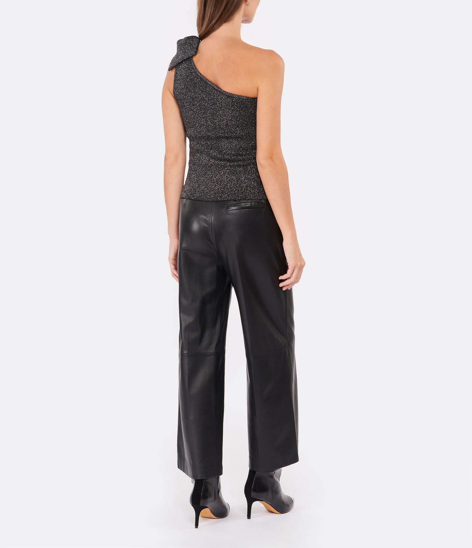 TARA JARMON Top Prescillia Noir Argent Métallisé 7 TARA JARMON Top Prescillia Noir Argent Métallisé – Image 5