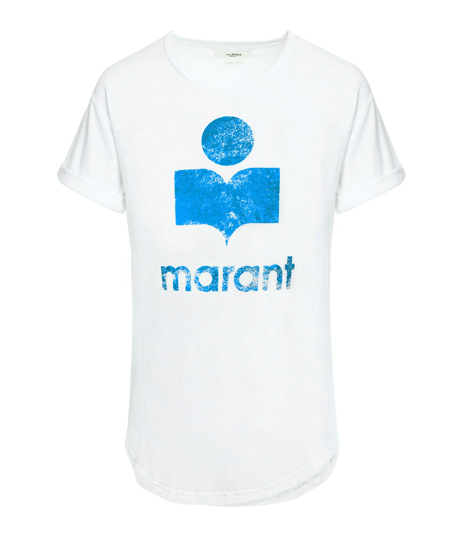 ISABEL MARANT ÉTOILE Tee-shirt Koldi Lin Blanc Bleu 3 ISABEL MARANT ÉTOILE Tee-shirt Koldi Lin Blanc Bleu