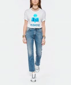 ISABEL MARANT ÉTOILE Tee-shirt Koldi Lin Blanc Bleu 10 ISABEL MARANT ÉTOILE Tee-shirt Koldi Lin Blanc Bleu -Boutique MAJESTIC FILATURES unnamed file 3955