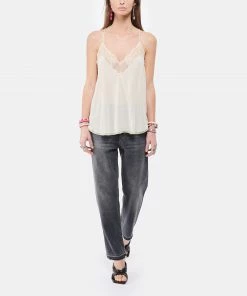 ZADIG & VOLTAIRE Top Caraco Christy Écru -Boutique MAJESTIC FILATURES unnamed file 3959