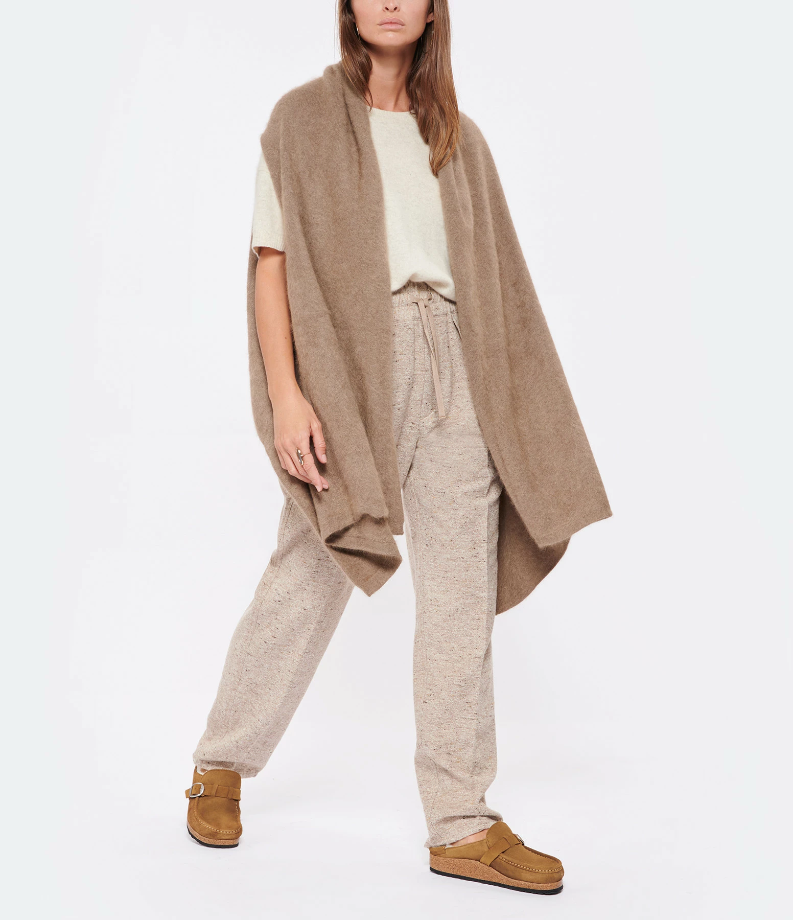CT PLAGE Pull Manches Courtes Cachemire Raccoon Ivoire 8 CT PLAGE Pull Manches Courtes Cachemire Raccoon Ivoire – Image 6