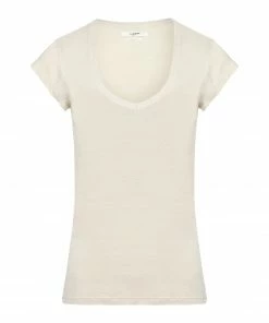 ISABEL MARANT ÉTOILE Tee-shirt Zankou Lin Écru
