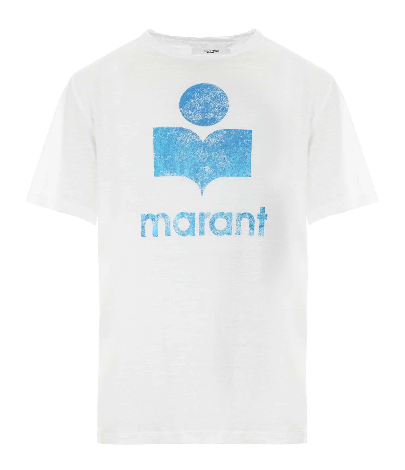 ISABEL MARANT ÉTOILE Tee-shirt Zewel Lin Blanc Bleu 3 ISABEL MARANT ÉTOILE Tee-shirt Zewel Lin Blanc Bleu
