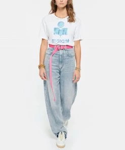 ISABEL MARANT ÉTOILE Tee-shirt Zewel Lin Blanc Bleu 10 ISABEL MARANT ÉTOILE Tee-shirt Zewel Lin Blanc Bleu -Boutique MAJESTIC FILATURES unnamed file 3980