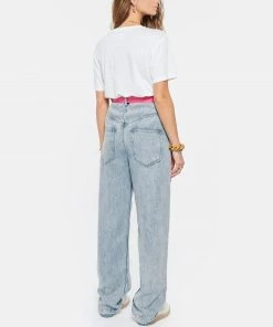 ISABEL MARANT ÉTOILE Tee-shirt Zewel Lin Blanc Bleu 11 ISABEL MARANT ÉTOILE Tee-shirt Zewel Lin Blanc Bleu -Boutique MAJESTIC FILATURES unnamed file 3981