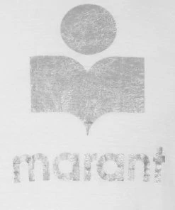 Alternative view of ISABEL MARANT ÉTOILE Tee-shirt Zewel Lin Blanc Argenté