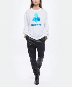 ISABEL MARANT ÉTOILE Tee-shirt Klowia Lin Blanc Bleu 11 ISABEL MARANT ÉTOILE Tee-shirt Klowia Lin Blanc Bleu -Boutique MAJESTIC FILATURES unnamed file 4006