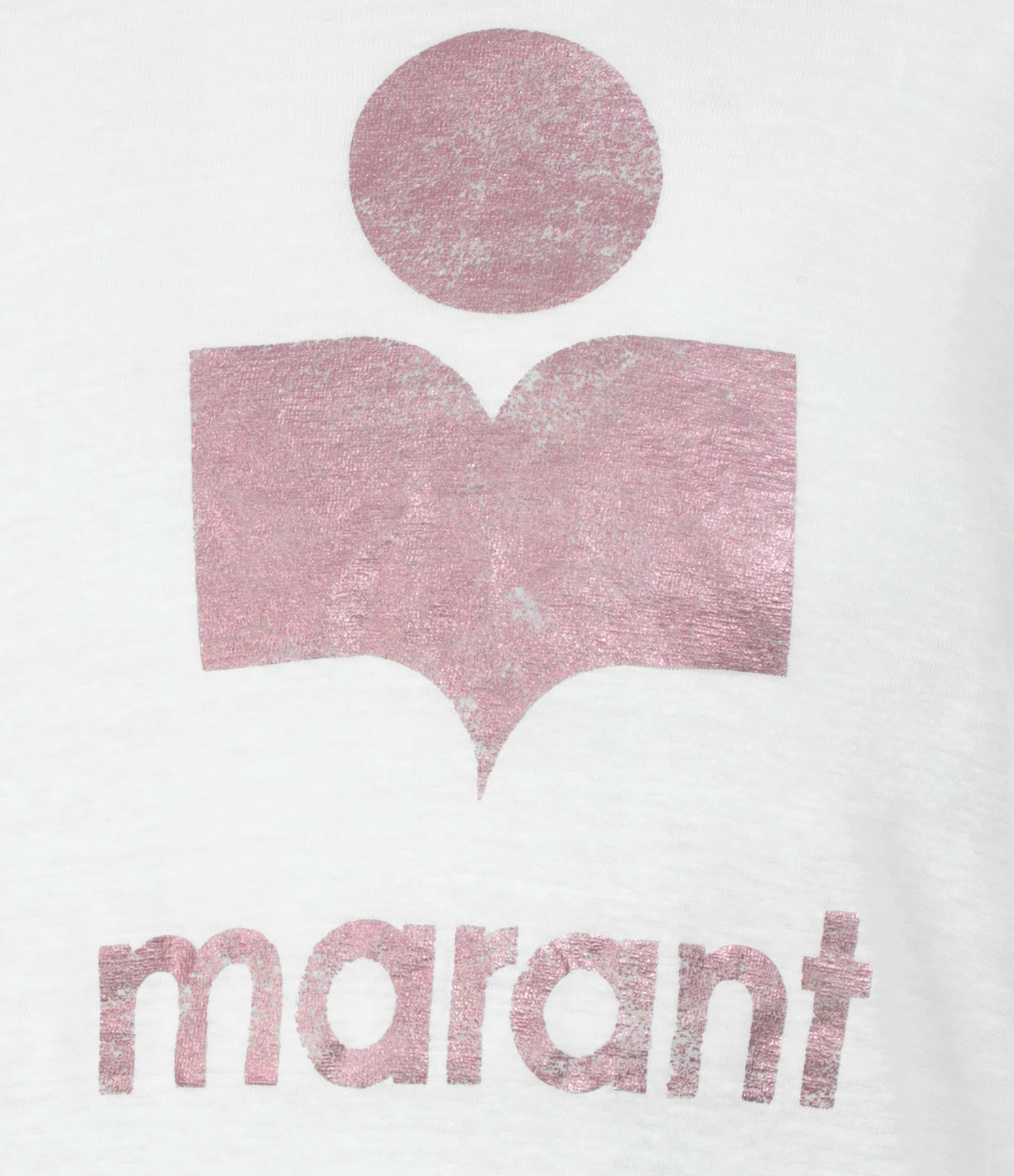 ISABEL MARANT ÉTOILE Tee-shirt Klowia Lin Blanc Rose 4 ISABEL MARANT ÉTOILE Tee-shirt Klowia Lin Blanc Rose – Image 2