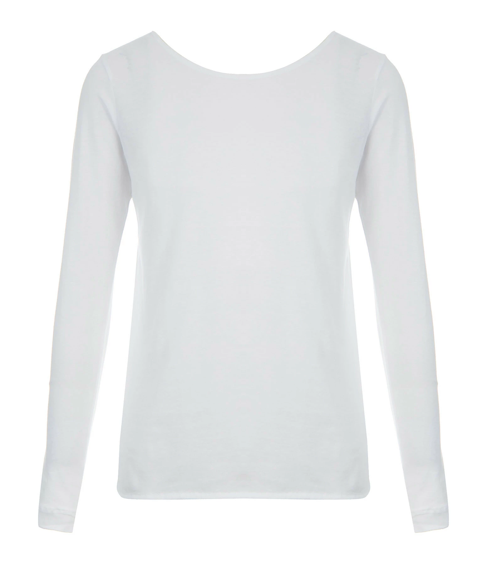 MAJESTIC FILATURES Tee-shirt Manches Longues Col Bateau Blanc 3 MAJESTIC FILATURES Tee-shirt Manches Longues Col Bateau Blanc