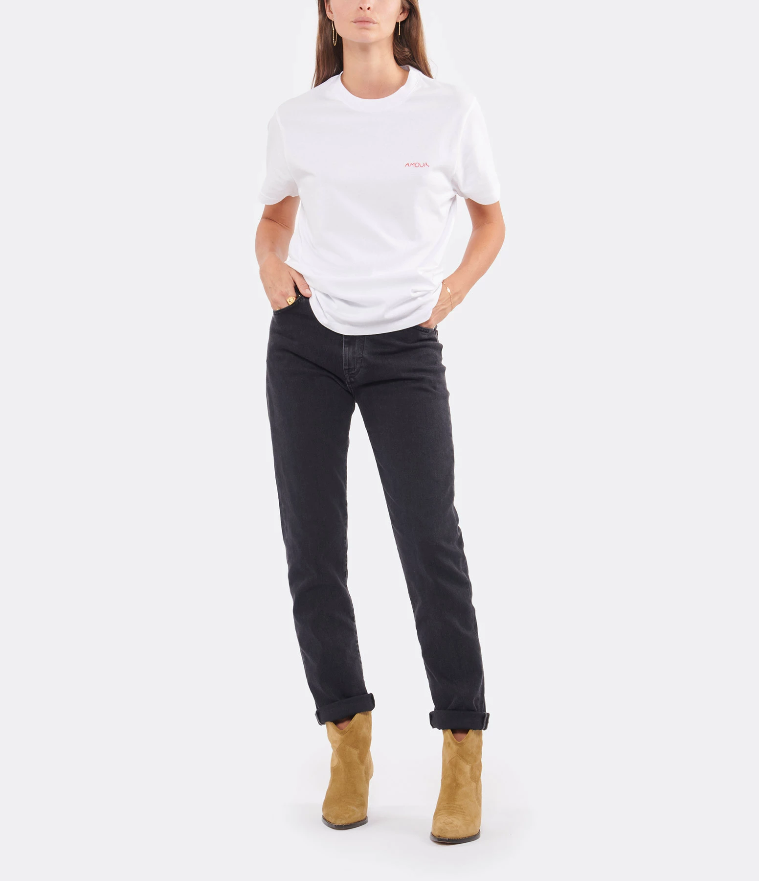 MAISON LABICHE Tee-shirt Unisexe Amour Coton Biologique Blanc 5 MAISON LABICHE Tee-shirt Unisexe Amour Coton Biologique Blanc – Image 3