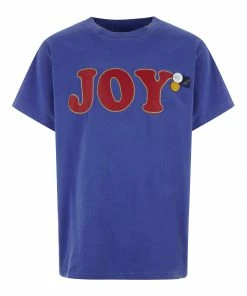 NEWTONE Tee-shirt Trucker Joy Coton Flo Bleu