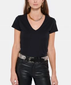 MAJESTIC FILATURES Tee-shirt Julia Col V Coton Noir 9 MAJESTIC FILATURES Tee-shirt Julia Col V Coton Noir -Boutique MAJESTIC FILATURES unnamed file 4050
