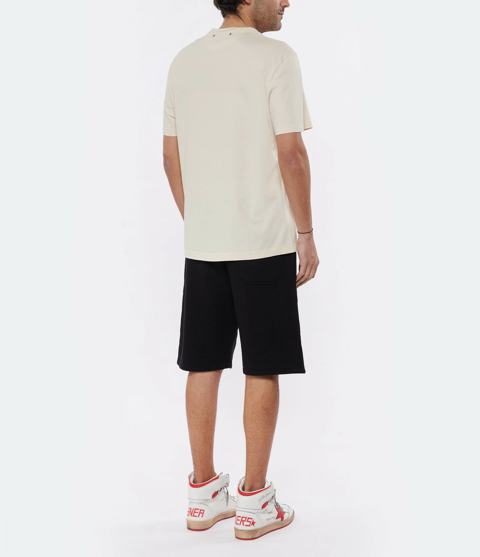 GOLDEN GOOSE Tee-shirt Homme Sérigraphie Coton Blanc 7 GOLDEN GOOSE Tee-shirt Homme Sérigraphie Coton Blanc – Image 5