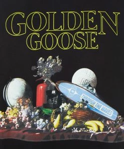 Alternative view of GOLDEN GOOSE Tee-shirt Golden Coton Noir
