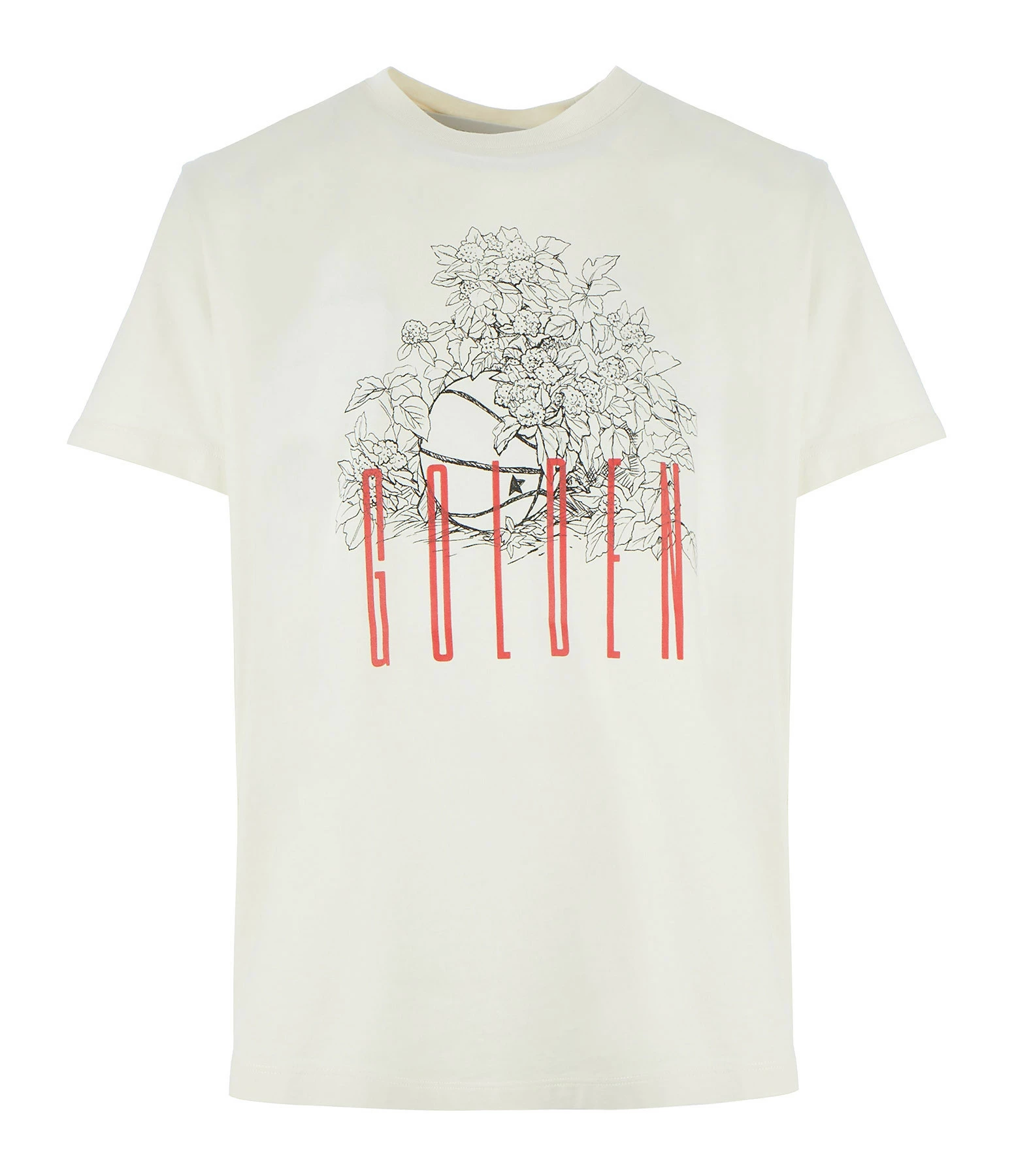 GOLDEN GOOSE Tee-shirt Golden Coton Blanc 3 GOLDEN GOOSE Tee-shirt Golden Coton Blanc