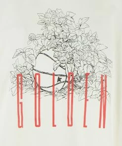 Alternative view of GOLDEN GOOSE Tee-shirt Golden Coton Blanc