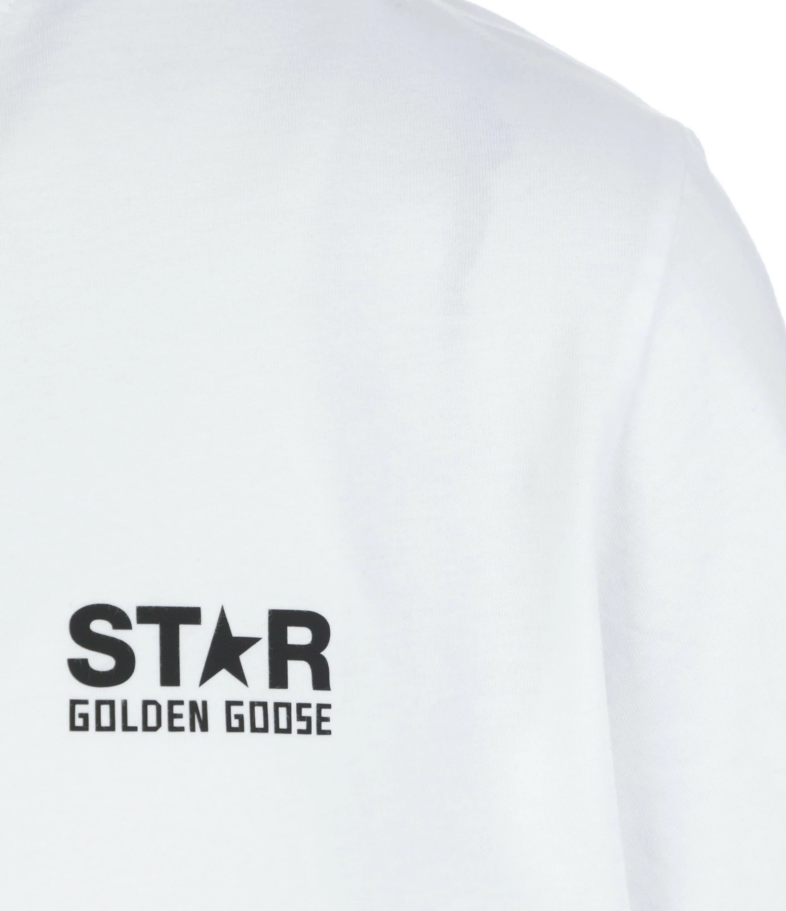 GOLDEN GOOSE Tee-shirt Homme Star Coton Blanc Noir 4 GOLDEN GOOSE Tee-shirt Homme Star Coton Blanc Noir – Image 2