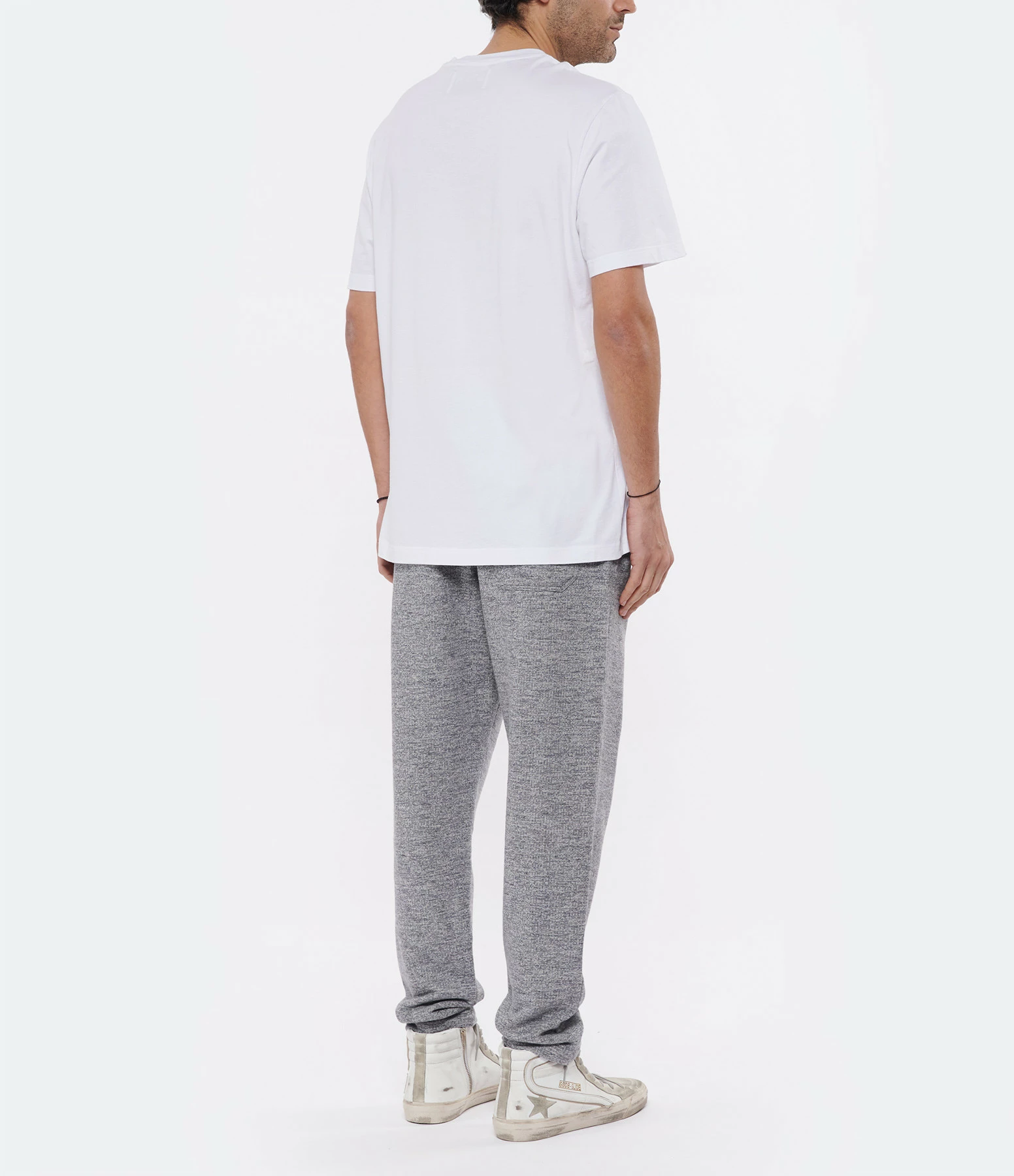 GOLDEN GOOSE Tee-shirt Homme Star Coton Blanc Noir 7 GOLDEN GOOSE Tee-shirt Homme Star Coton Blanc Noir – Image 5