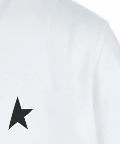 Alternative view of GOLDEN GOOSE Tee-shirt Étoile Coton Blanc Noir