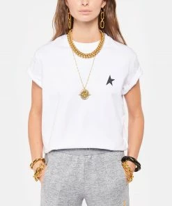 GOLDEN GOOSE Tee-shirt Étoile Coton Blanc Noir 9 GOLDEN GOOSE Tee-shirt Étoile Coton Blanc Noir -Boutique MAJESTIC FILATURES unnamed file 4084