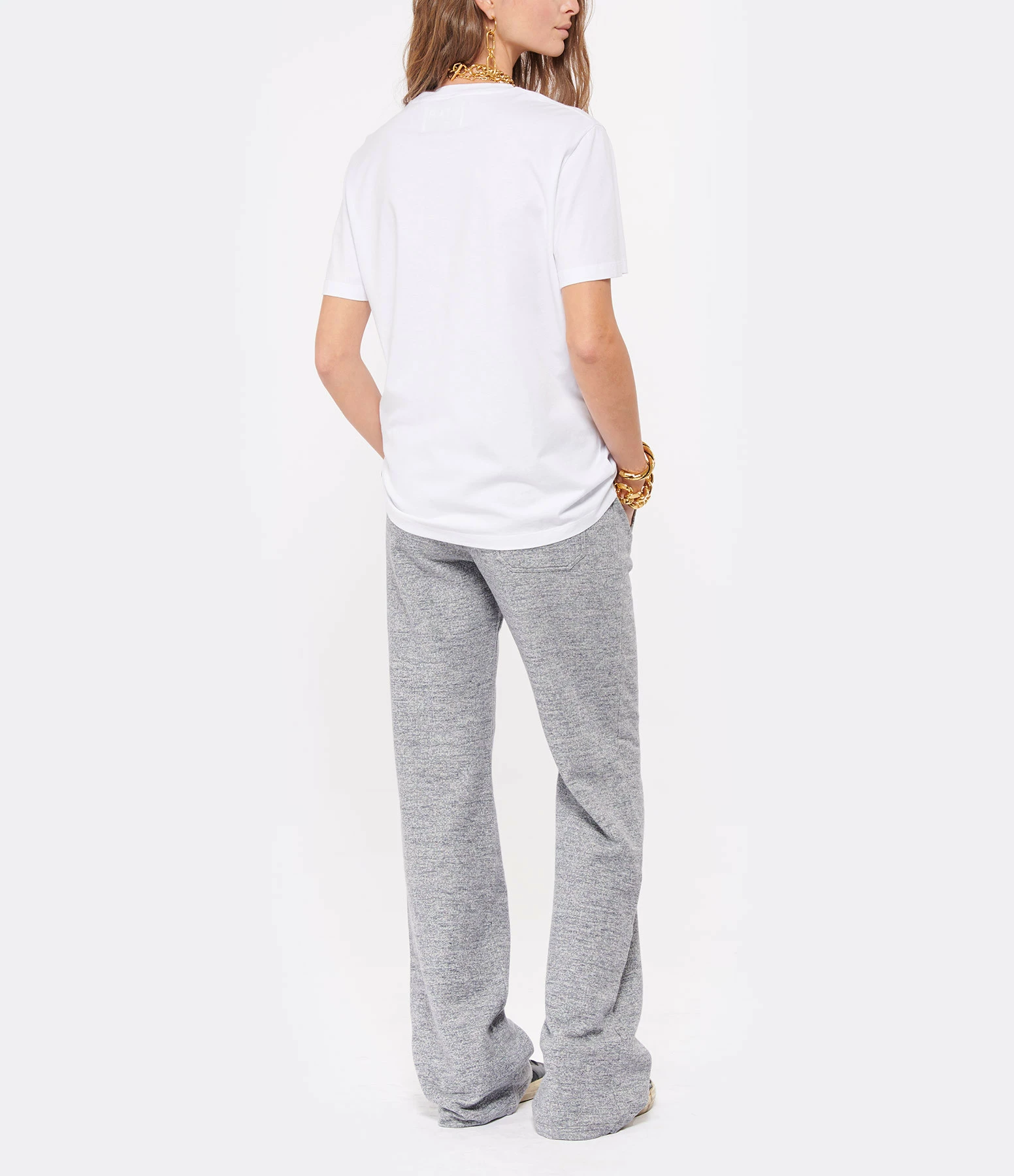 GOLDEN GOOSE Tee-shirt Étoile Coton Blanc Noir 7 GOLDEN GOOSE Tee-shirt Étoile Coton Blanc Noir – Image 5