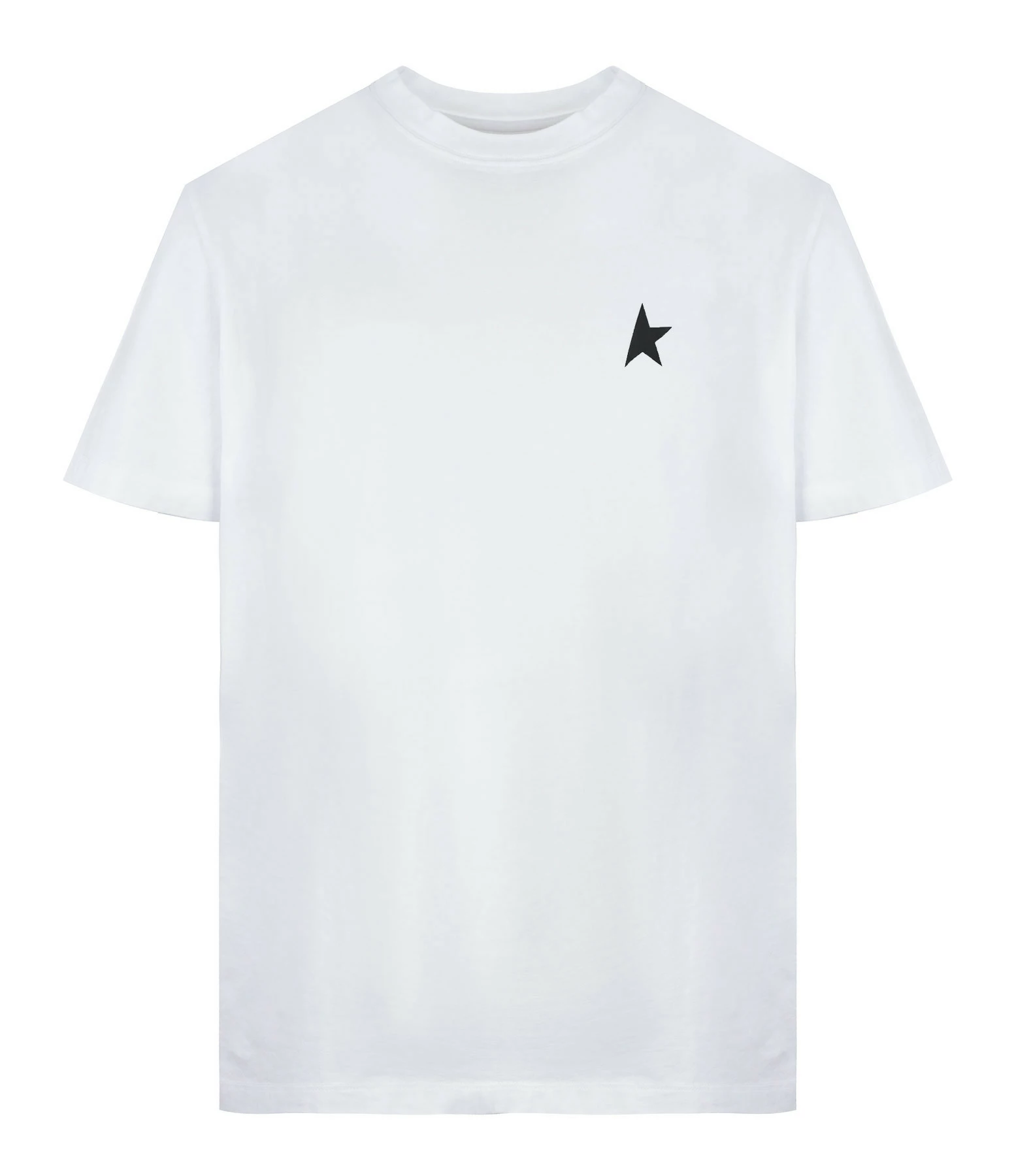 GOLDEN GOOSE Tee-shirt Homme Étoile Coton Blanc Noir 3 GOLDEN GOOSE Tee-shirt Homme Étoile Coton Blanc Noir