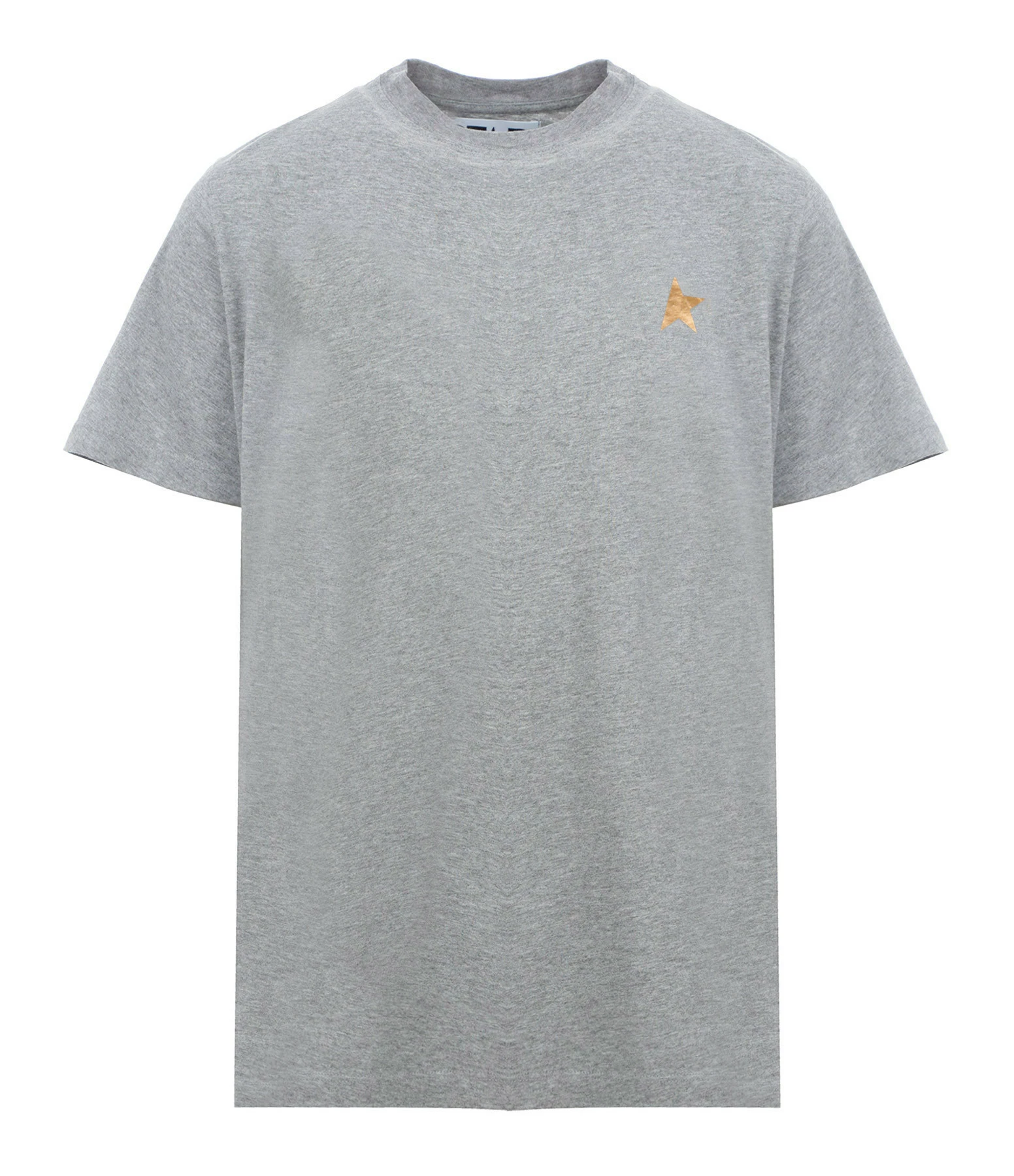 GOLDEN GOOSE Tee-shirt Homme Étoile Coton Gris Doré 3 GOLDEN GOOSE Tee-shirt Homme Étoile Coton Gris Doré