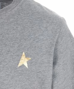 Alternative view of GOLDEN GOOSE Tee-shirt Homme Étoile Coton Gris Doré