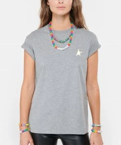 GOLDEN GOOSE Tee-shirt Étoile Coton Gris Doré 9 GOLDEN GOOSE Tee-shirt Étoile Coton Gris Doré -Boutique MAJESTIC FILATURES unnamed file 4106