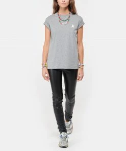 GOLDEN GOOSE Tee-shirt Étoile Coton Gris Doré 10 GOLDEN GOOSE Tee-shirt Étoile Coton Gris Doré -Boutique MAJESTIC FILATURES unnamed file 4107