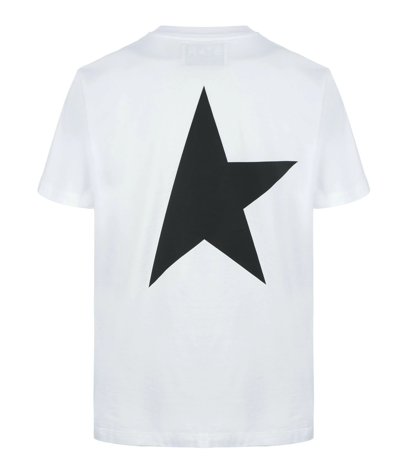GOLDEN GOOSE Tee-shirt Big Star Coton Blanc Noir 4 GOLDEN GOOSE Tee-shirt Big Star Coton Blanc Noir – Image 2