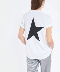 GOLDEN GOOSE Tee-shirt Big Star Coton Blanc Noir 12 GOLDEN GOOSE Tee-shirt Big Star Coton Blanc Noir -Boutique MAJESTIC FILATURES unnamed file 4130