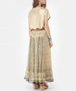 MAJESTIC FILATURES Tee-shirt Col V Lin Sable Doré -Boutique MAJESTIC FILATURES unnamed file 4150