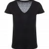 MAJESTIC FILATURES Tee-shirt Lisa Col V Lin Noir -Boutique MAJESTIC FILATURES unnamed file 4160