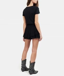 MAJESTIC FILATURES Tee-shirt Lisa Col V Lin Noir -Boutique MAJESTIC FILATURES unnamed file 4164