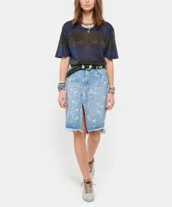 ROBERTO COLLINA Tee-shirt Rayures Bleu Noir -Boutique MAJESTIC FILATURES unnamed file 4168