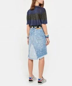 ROBERTO COLLINA Tee-shirt Rayures Bleu Noir -Boutique MAJESTIC FILATURES unnamed file 4169