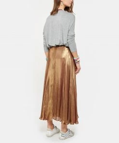 MARGAUX LONNBERG Tee-shirt Ines Gris -Boutique MAJESTIC FILATURES unnamed file 4173