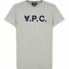 A.P.C. Tee-shirt Gris Clair Chiné Noir -Boutique MAJESTIC FILATURES unnamed file 4174