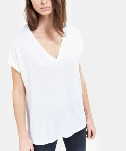 MAJESTIC FILATURES Tee-shirt Col V Lin Blanc 12 MAJESTIC FILATURES Tee-shirt Col V Lin Blanc -Boutique MAJESTIC FILATURES unnamed file 4200